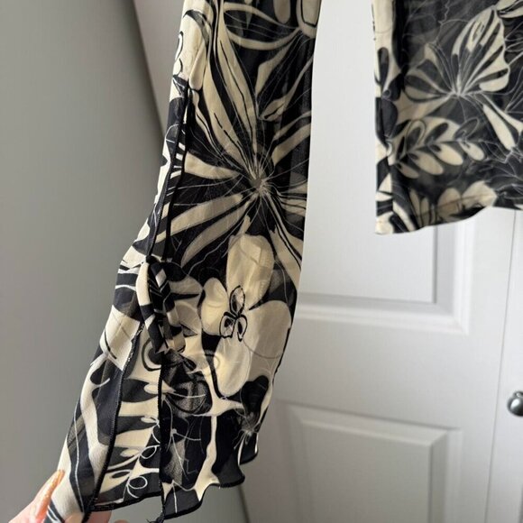 Y2K Whimsigoth sheer floral top - Picture 6 of 6